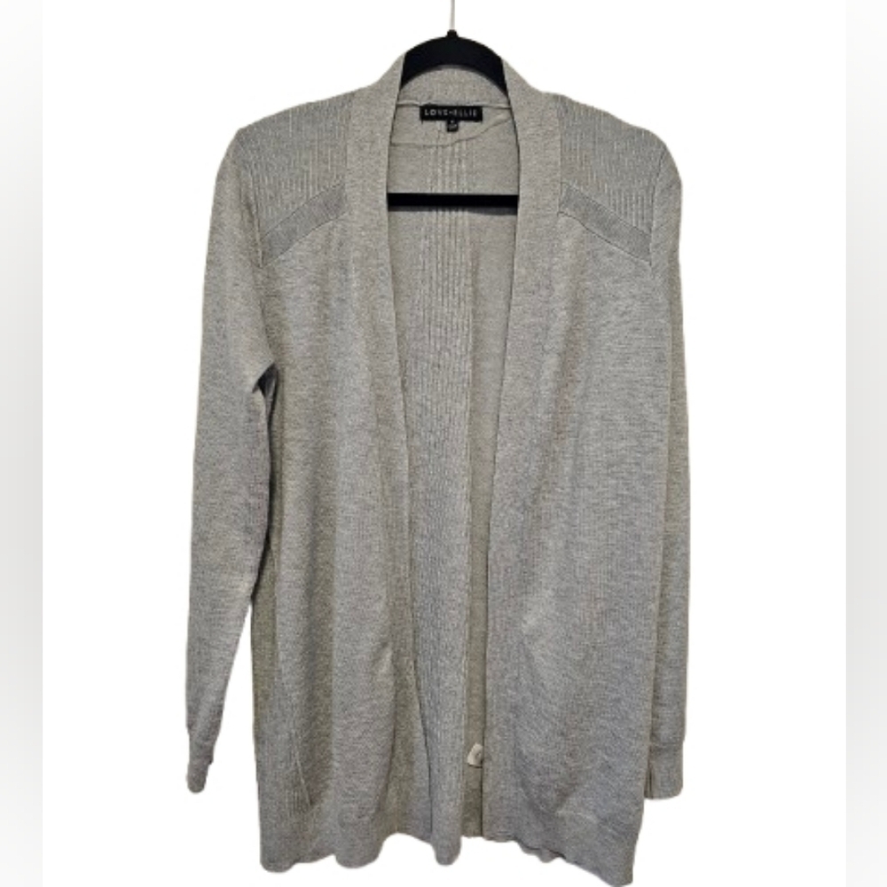 Love Ellie Women's Light Gray Open Cardigan Size Medium NWOT